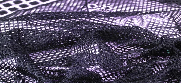 Textur Hintergrund Design Schal Aus Blauer Weiblicher Spitze Häkeln Aus — Stockfoto