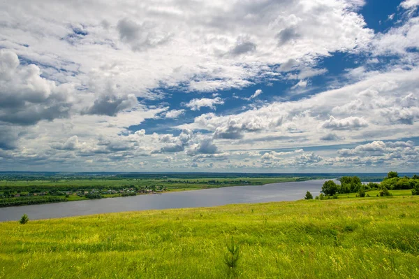 Vacker Sommar Landskap Scen Dagsljus — Stockfoto