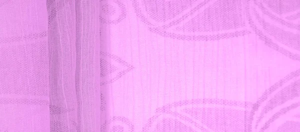 Камбрійський Шовк Дуже Тонка Напівпрозора Яка Мерсеризована Тканина Фіолетова Лаванда — стокове фото