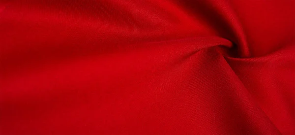 Red Silk Fabric Silk Satin Weaving Differs Density Smoothness Gloss — Stock Photo, Image