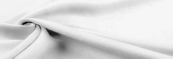 Tessuto Bianco Twill Tessuto Sottile Con Tessitura Diagonale Fili Dal — Foto Stock