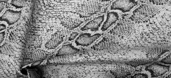 Stoff Mit Einem Muster Aus Grauer Schlangenhaut Afrikanischer Stoff Design — Stockfoto