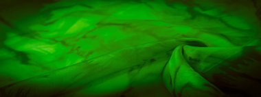 doku, arkaplan, desen, soyut baskılı yeşil ipek kumaş, zemin, bağlam, düşkün, folyo, alan