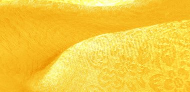  Kumaş çiçekli süs sarısı. Bu pamuk baskısı koleksiyonu parlak renkler ve şirin temalarla ayırt edilir. Her proje için idealdir, doku 