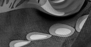 doku, arkaplan, şekil, duvar kağıdı. Siyah beyaz ipek kumaş deseni. Bu orta ağırlıklı ipek kumaşın hafif renk değişimleriyle güzel bir parlaklığı var. Tasarımlarına zarafet katmak için mükemmel..