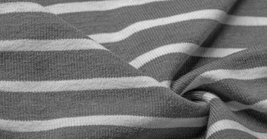  Gri ve beyaz yün çizgili kumaş, yün örgü, zarif ve kullanması hoş. Projelerin için harika. Doku, arkaplan