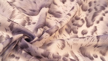 Afrika tarzı kahverengi ipek kumaş. Tasarımcı, doku deseni, arkaplan koleksiyonu.