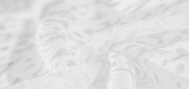 Resmin dokusu, koleksiyon, ipek kumaş, kadın eşarbı, beyaz arka planda lavanta beyazı pastel.,