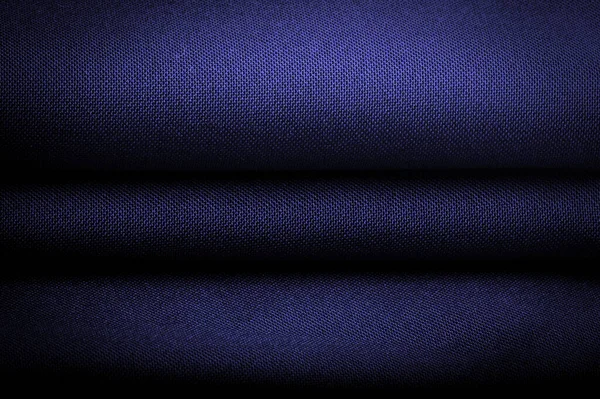 缎子蓝色是一种织物 通常有光滑的表面和迟钝的后背 缎子织物的特点是有四个或四个以上填充物或纬线 — 图库照片