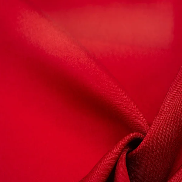 Texture Fond Motif Tissu Soie Rouge Est Tissage Satin Soie — Photo