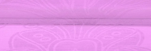 Seda Cambric Tecido Mercerizado Suave Translúcido Muito Fino Lavanda Roxa — Fotografia de Stock
