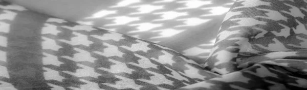 Ткани Ткани Текстуры Тонкий Черно Белый Шелковый Шифон Ярких Цветах — стоковое фото