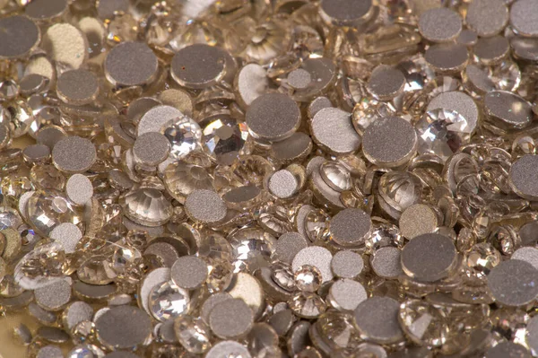 Sequins Have Flat Shape Used Many Needlework Techniques Embroidery Weaving — Stock Photo, Image