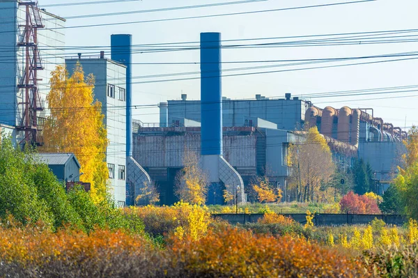 Vue Scène Industrielle Plein Soleil — Photo