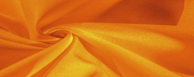 Limon sarısı ipek kumaş, pürüzsüz saten kumaş. Doku, arkaplan, desen