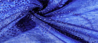 desen, arkaplan, desen, kartpostal, ışığı kırmak için yapıştırılmış cam taşlı mavi ipek