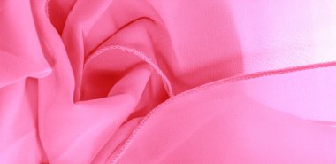 Pembe ipek kumaş. Tasarımlarınız, aksanlarınız, duvar kağıtlarınız, posterleriniz ve kartpostallarınız için mükemmel. doku arkaplan deseni.