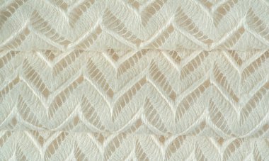 Beyaz kumaş, çok katmanlı ipek dantel, birinci sınıf kış örgü şalı. Desen, arkaplan, desen, ipek