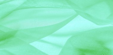 Yeşil ipek kumaş dokusu. Güzel soluk yeşil turkuaz vintage renk. Tüylü trendler. doku arkaplanı
