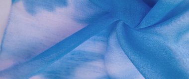 İpek kumaş, mavi bordo beyaz kırmızı, tozlu mavi tül. Desen deseni, koleksiyon