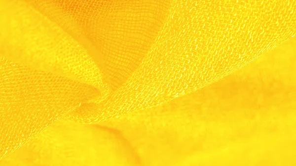 Material Amarillo Brillante Esta Seda Excepcionalmente Suave Suave Con Una — Foto de Stock