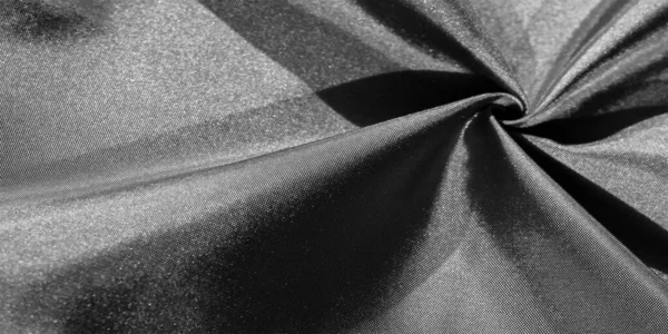 Платинова Сіра Шовкова Тканина Срібний Фон Металеві Відтінки Тканини Блискучий — стокове фото