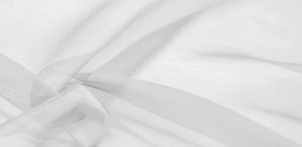 Текстура Белой Шелковой Ткани Гладкий Элегантный Золотой Шелк Роскошная Атласная — стоковое фото
