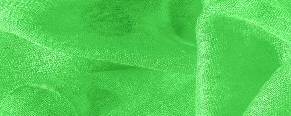 Ярко Зелёный Материал Шелк Исключительно Гладкий Мягкий Красивой Гладкой Текстурой — стоковое фото