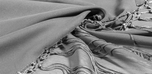 이것은 자연적 스카프입니다 비단이 아름다운 나일론 사틴이죠 환상적 — 스톡 사진