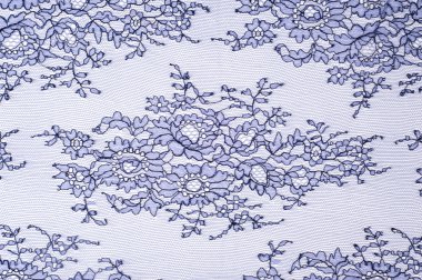 Dantel kumaş dokusu. İnce güzel dantel