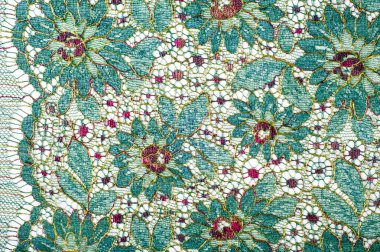 Dantel kumaş dokusu. İnce güzel dantel