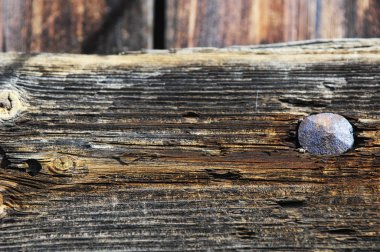 Doku eski ahşap yapı. 