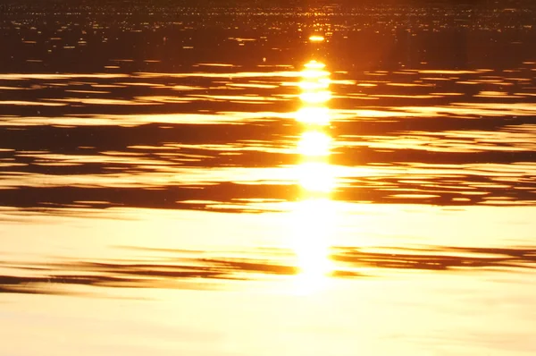 Tekstury Water Sunset Wschód Słońca Słońce Odbite Wodzie — Zdjęcie stockowe