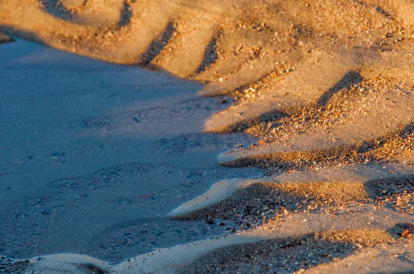 Textuur Van Het Zand Zand Wilde Natuur — Stockfoto