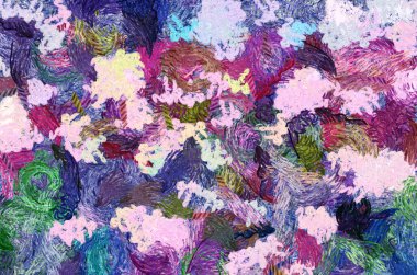 Tuval dokusu üzerinde boyalı 