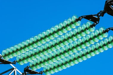 Texture of high-voltage insulators clipart