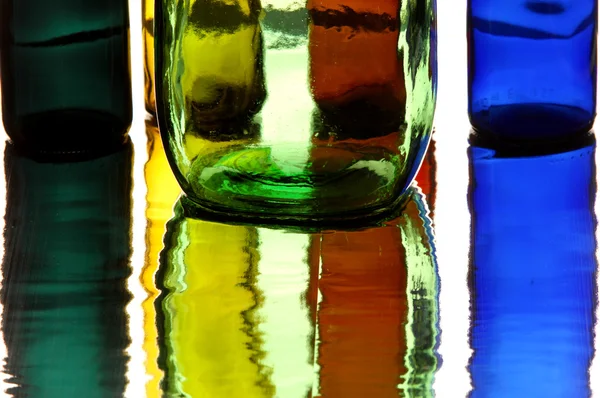 Texture reflection glass — Stock Photo, Image