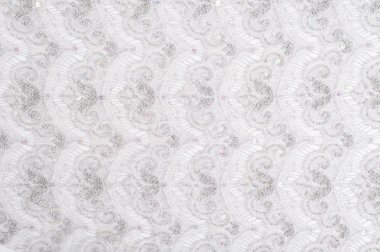 Kumaş üzerine dantel doku