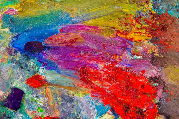 The texture of the artist's palette — Stock Photo, Image