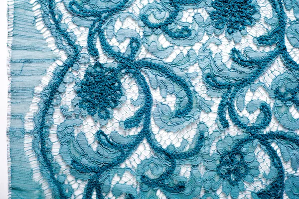 Texture Lace Fine Open Fabric Typically One Cotton Silk Made — Stock Photo, Image