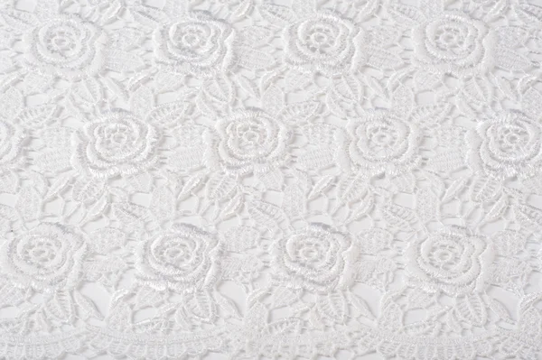 Lace texture on fabric — Stock Photo, Image