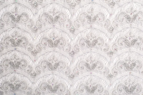 Lace texture on fabric — Stock Photo, Image