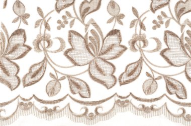 doku dantel. iyi bir açık kumaş, pamuk veya ipek, genellikle birini döngü, büküm veya desenleri iplik örgü tarafından yapılan ve özellikle hazır giyim süsleme için kullanılan.