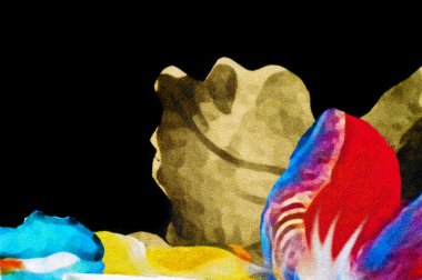 doku kumaşlar. İçinde belgili tanımlık vahşi fotoğrafı