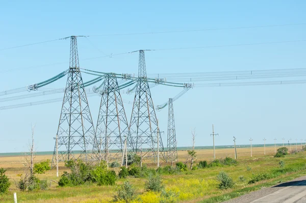 Energy poles — Stock Photo, Image