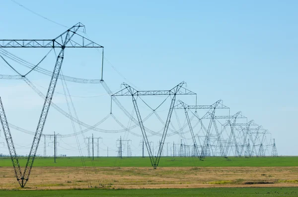 Energy poles — Stock Photo, Image