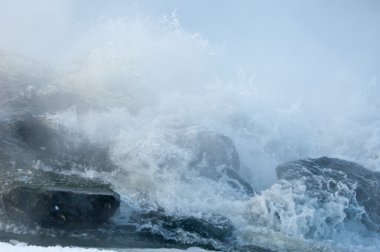Su dalga doku. Doğada fotoğrafı 