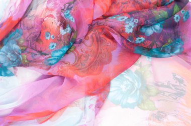 Pembe kumaş. doku. Stüdyo fotoğrafı