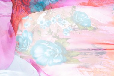 Pembe kumaş. doku. Stüdyo fotoğrafı