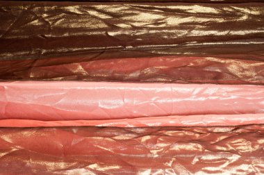 Pembe kahverengi şeffaf kumaş. doku. bornoz. Stüdyo fotoğrafı